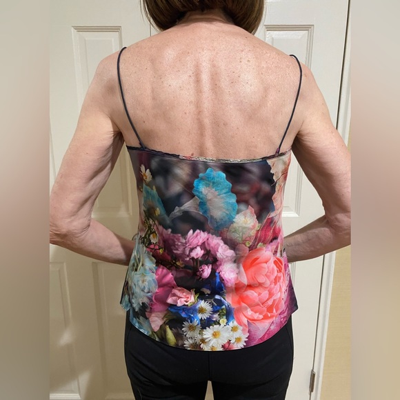 TED BAKER — Rich Watercolor Floral Camisole - SZ MEDIUM - Picture 3 of 5